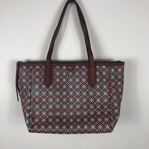 Fossil Handbags - Fossil canvas tote bag
